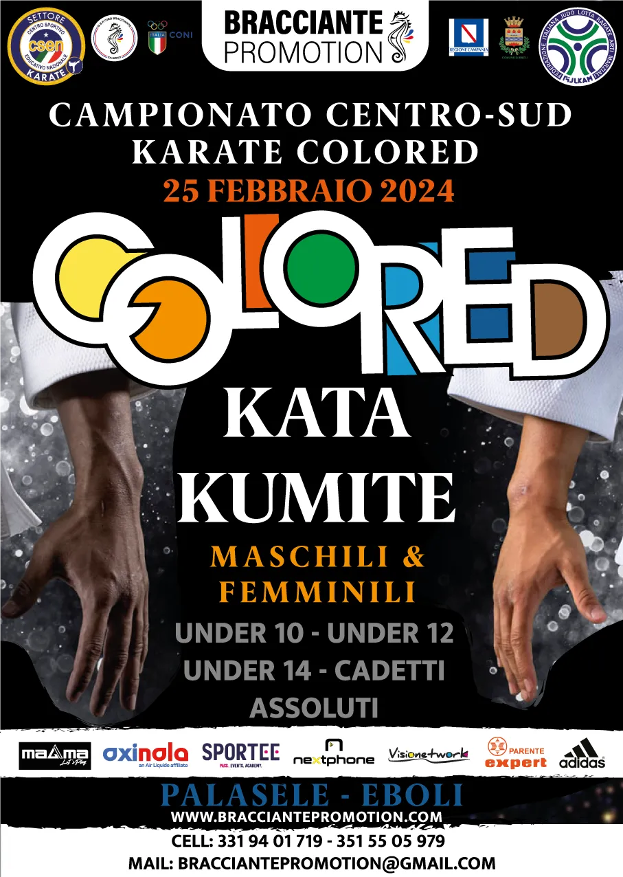 Campionato Centro-Sud Karate Colored 2024